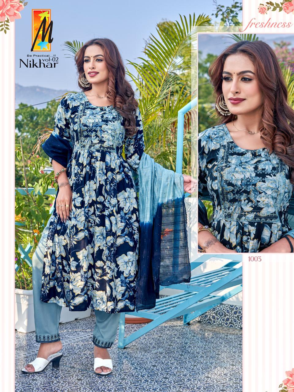 Nikhar Vol 2 Master Rayon Readymade Pant Style Suits