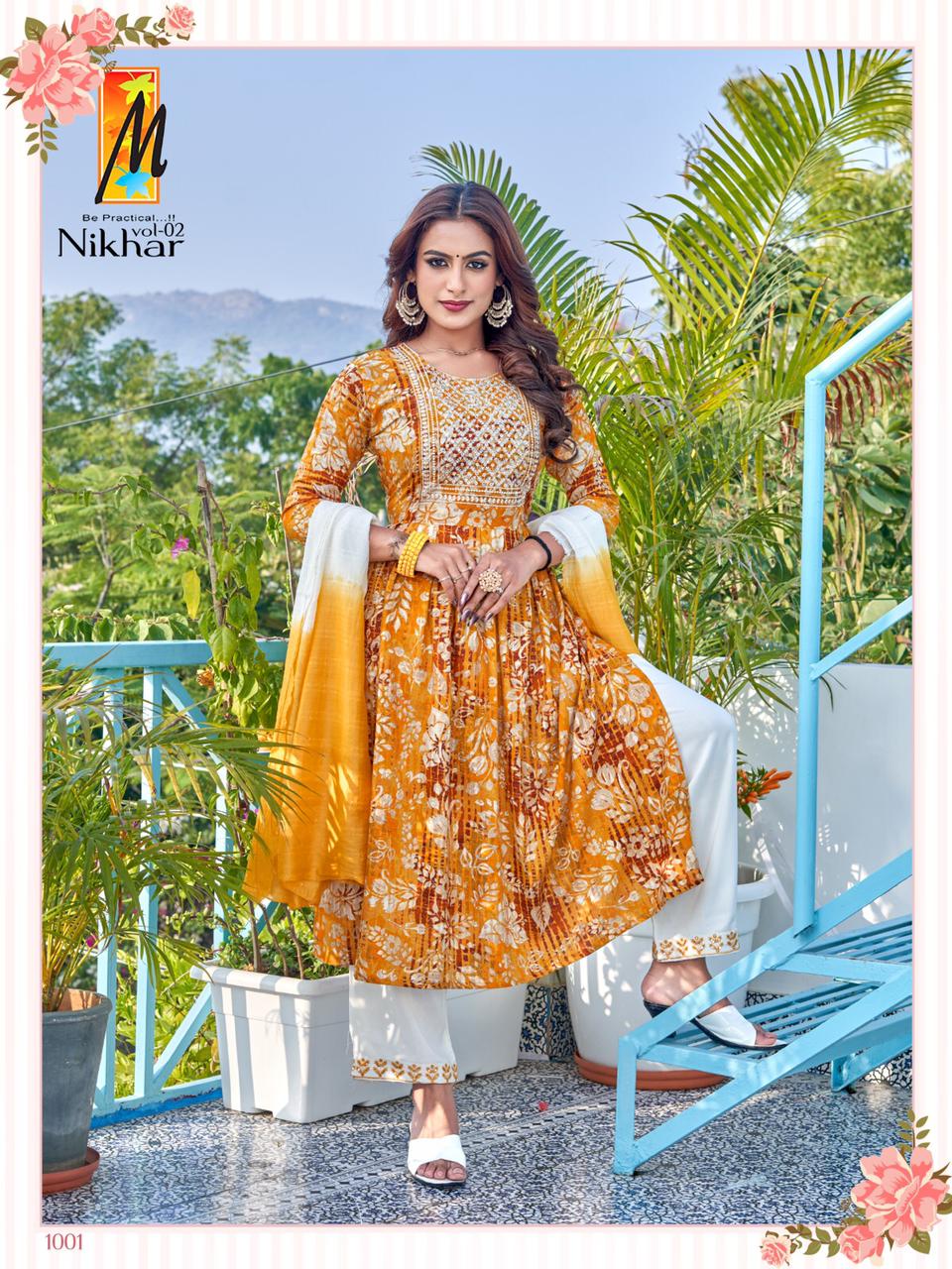 Nikhar Vol 2 Master Rayon Readymade Pant Style Suits