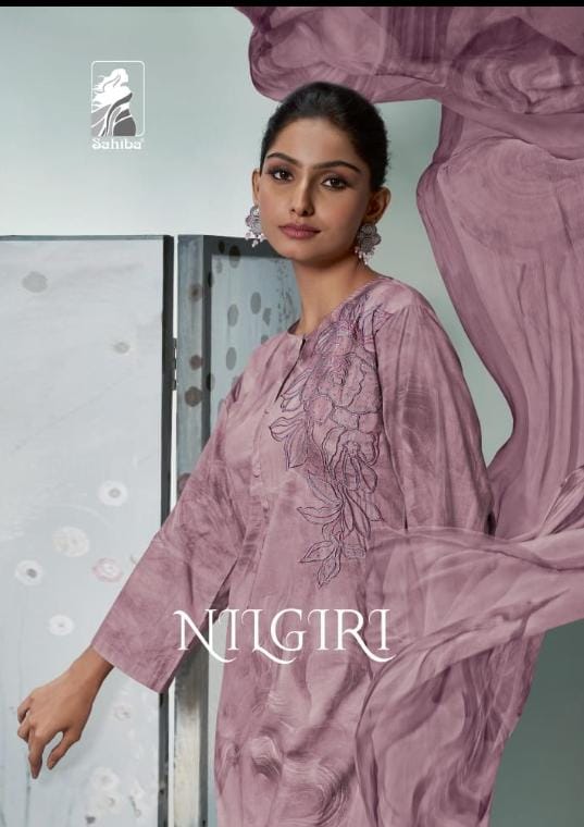 Nilgiri Sahiba Cotton Lawn Pant Style Suits