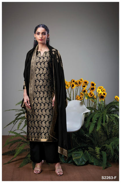 Nilusha 2263 Ganga Woven Silk Plazzo Style Suits