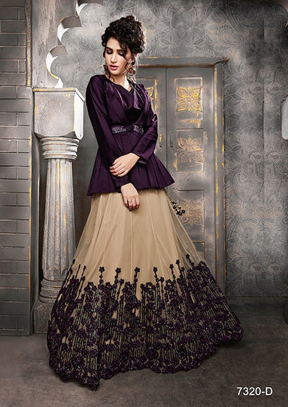 Nimaya-7320 Daizy Mahotsav Art Silk Indo Western Pair