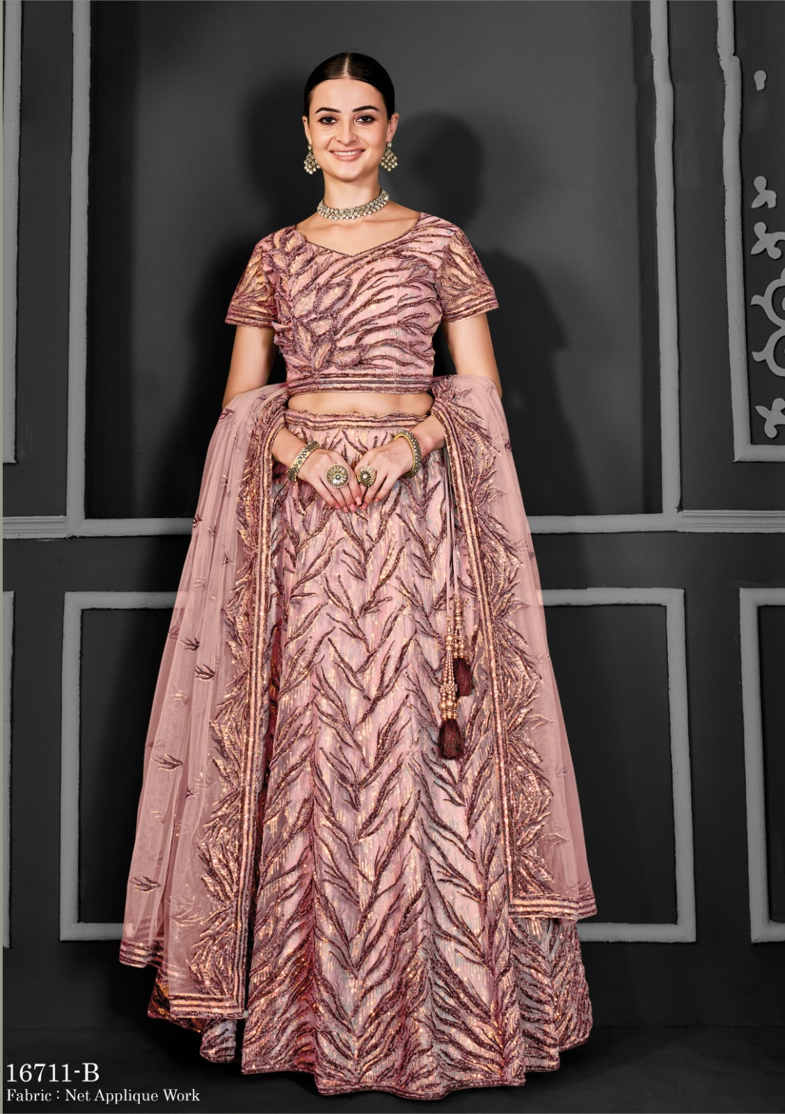 Nimaya-Bonanza Vol 02 Mahotsav Net Lehenga Choli