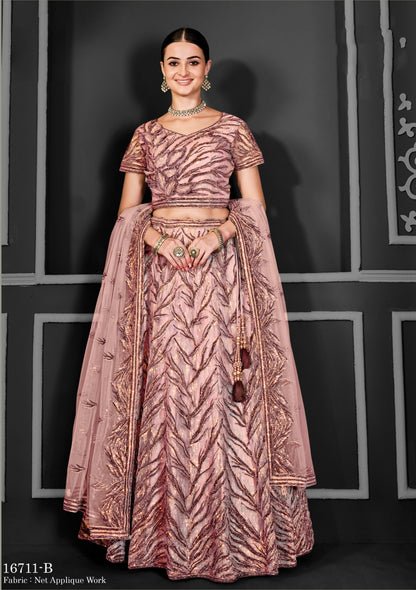 Nimaya-Bonanza Vol 02 Mahotsav Net Lehenga Choli