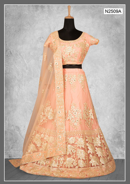 Nimaya Kangan Mahotsav Net Lehenga Choli