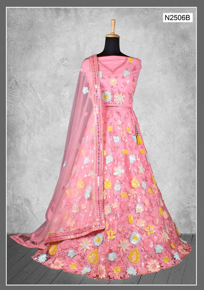 Nimaya Kangan Mahotsav Net Lehenga Choli