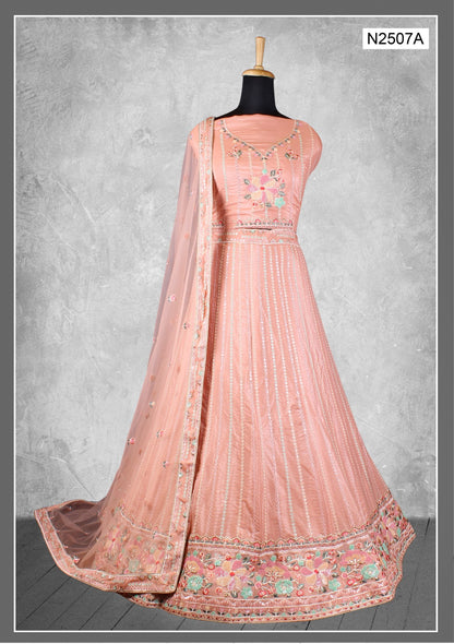 Nimaya Kangan Mahotsav Net Lehenga Choli