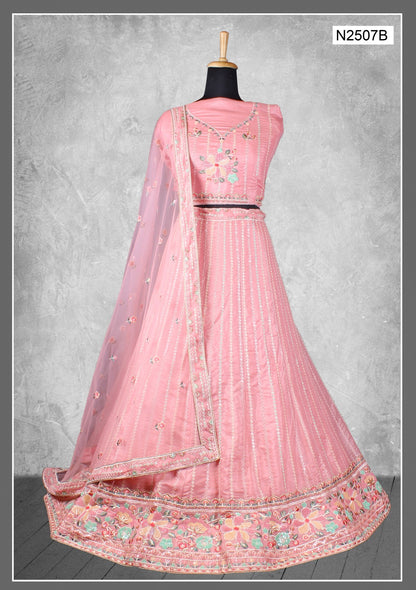 Nimaya Kangan Mahotsav Net Lehenga Choli