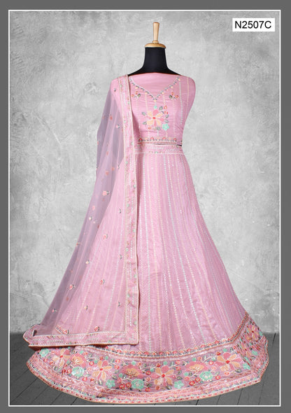 Nimaya Kangan Mahotsav Net Lehenga Choli
