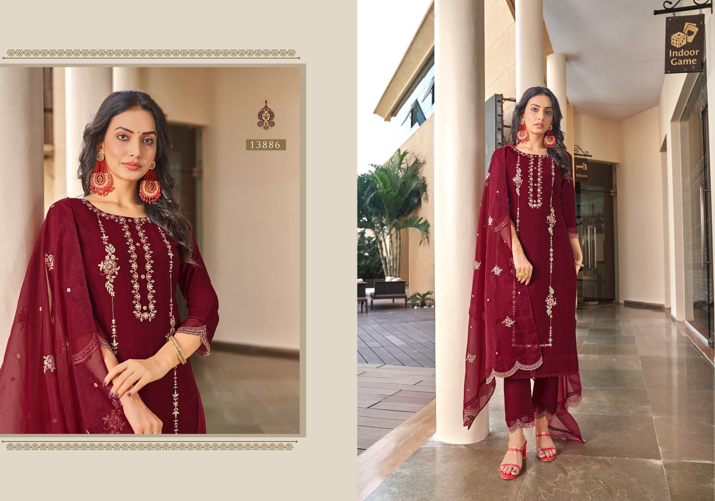 Nirali Kalaroop Dazzel Readymade Pant Style Suits