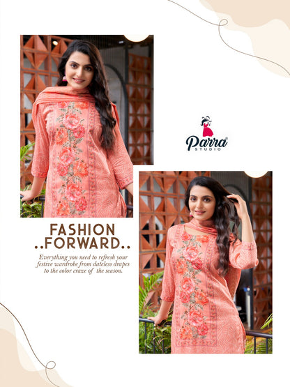 Nirwa Vol 1 Parra Studio Muslin Afghani Readymade Suit