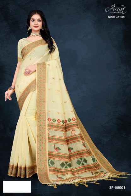 Nishi Cotton Aura Sarees