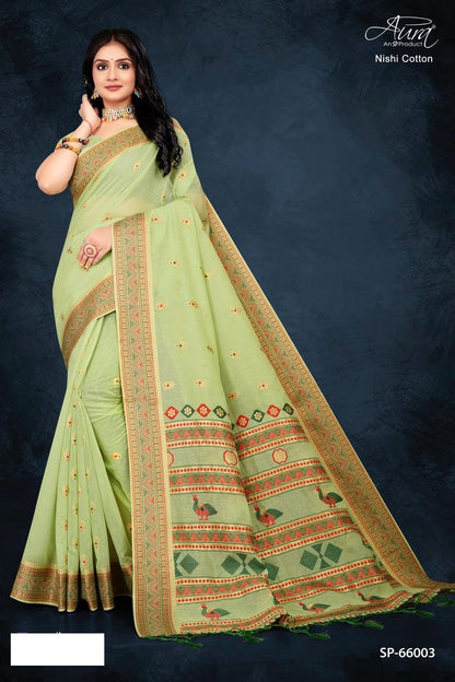 Nishi Cotton Aura Sarees