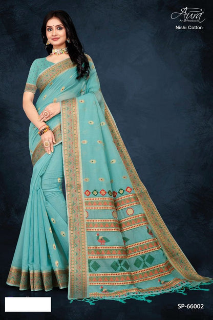 Nishi Cotton Aura Sarees