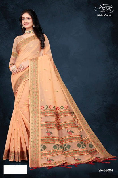 Nishi Cotton Aura Sarees