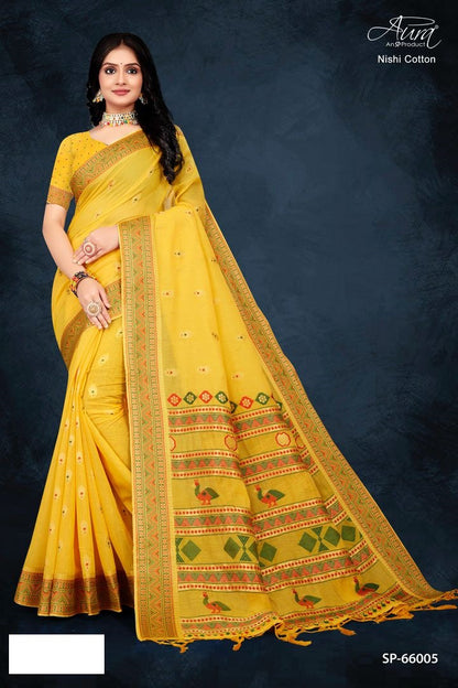 Nishi Cotton Aura Sarees