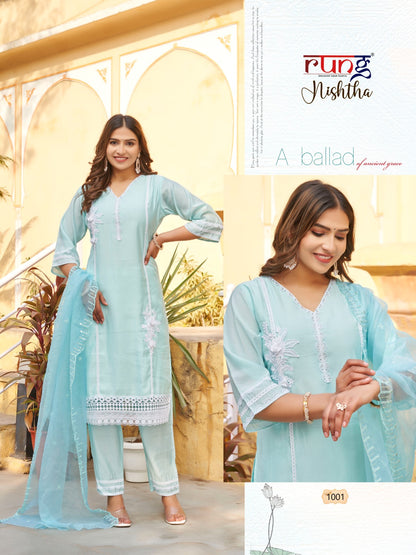 Nishtha Rung Roman Silk Readymade Pant Style Suits