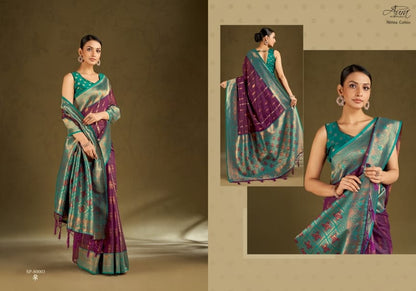 Nithira Cotton Aura Sarees