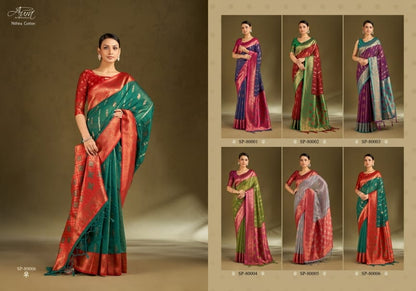 Nithira Cotton Aura Sarees