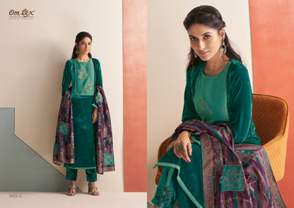 Nithya Omtex Velvet Pant Style Suits