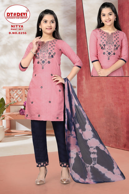 Nitya-8256 Dt Devi Silk Girls Readymade Suits