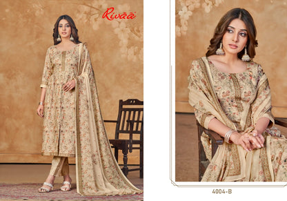 Nivedita Rivaa Jaam Satin Pant Style Suits