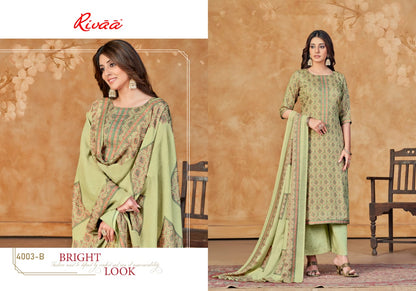 Nivedita Rivaa Jaam Satin Pant Style Suits