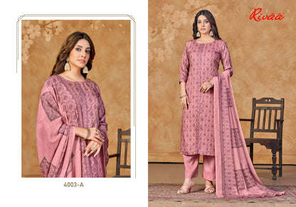 Nivedita Rivaa Jaam Satin Pant Style Suits