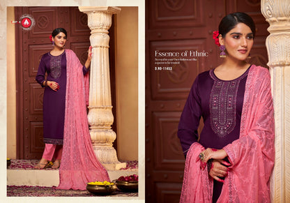 Noopur Triple Aaa Jaam Cotton Pant Style Suits