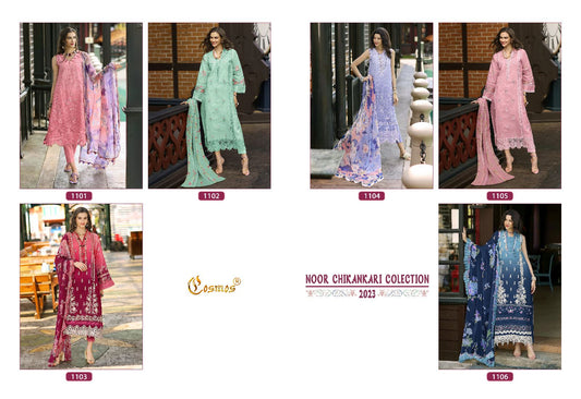 Noor Chikankari 23 Cosmos Fashion Cotton Pakistani Salwar Suits