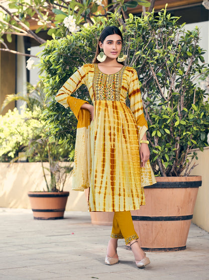 Noor Colour Pix Viscose Readymade Pant Style Suits