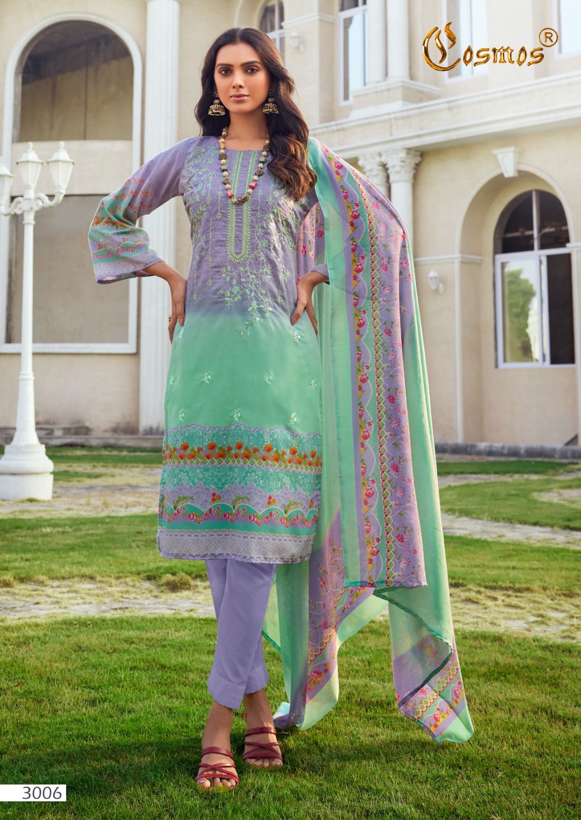 Noor Embroidered Vol 3 Cosmos Fashion Lawn Karachi Salwar Suits