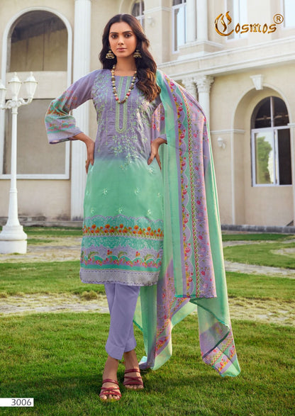 Noor Embroidered Vol 3 Cosmos Fashion Lawn Karachi Salwar Suits