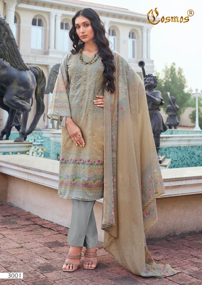 Noor Embroidered Vol 3 Cosmos Fashion Lawn Karachi Salwar Suits