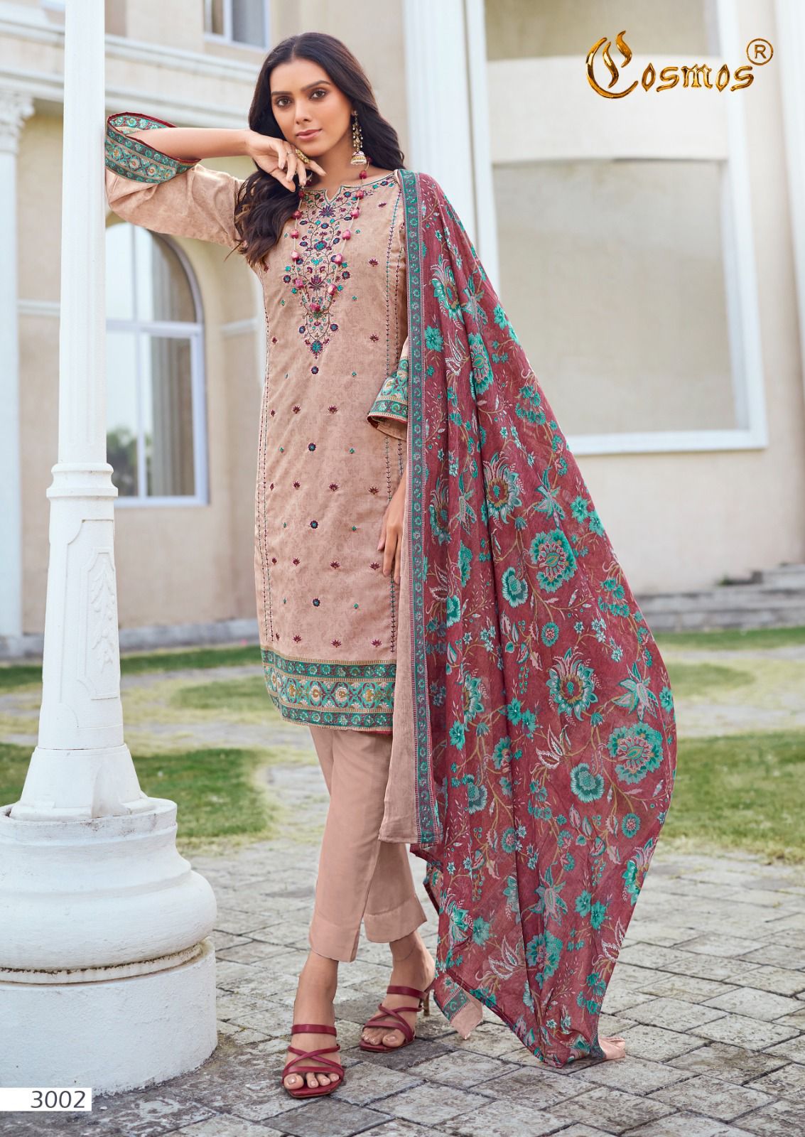 Noor Embroidered Vol 3 Cosmos Fashion Lawn Karachi Salwar Suits
