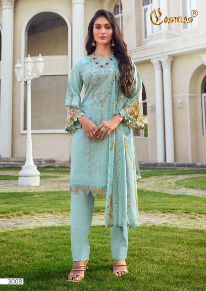 Noor Embroidered Vol 3 Cosmos Fashion Lawn Karachi Salwar Suits
