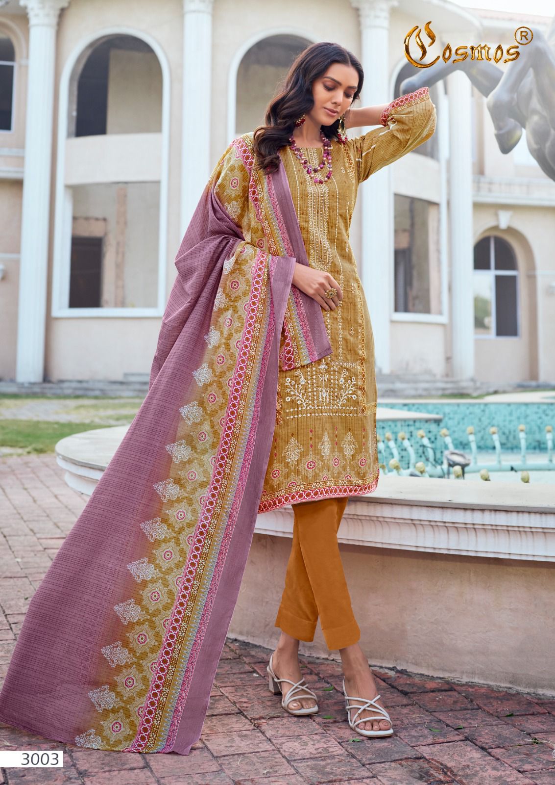 Noor Embroidered Vol 3 Cosmos Fashion Lawn Karachi Salwar Suits