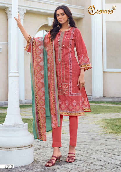 Noor Embroidered Vol 3 Cosmos Fashion Lawn Karachi Salwar Suits