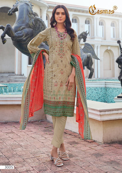 Noor Embroidered Vol 3 Cosmos Fashion Lawn Karachi Salwar Suits