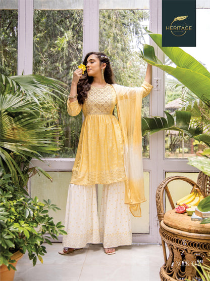 Noor Heritage Readymade Sharara Suits