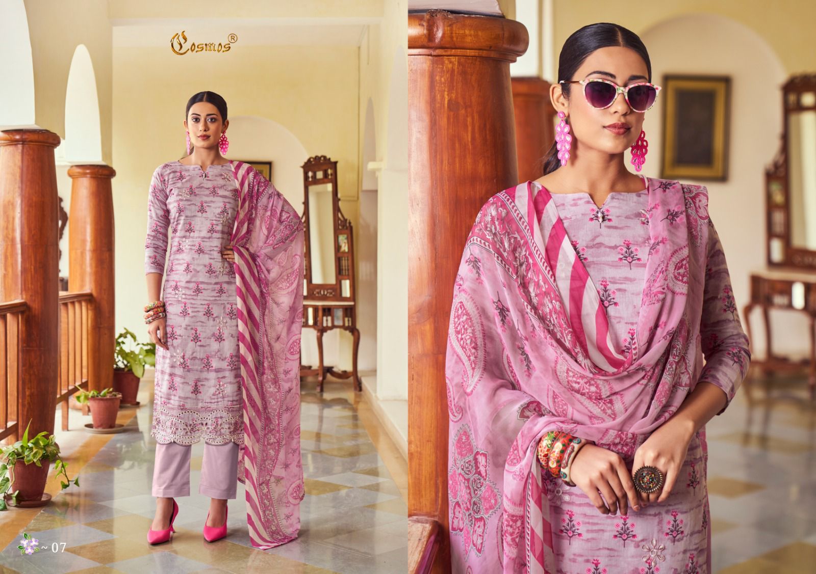 Noor Printkari Vol 1 Cosmos Fashion Karachi Salwar Suits