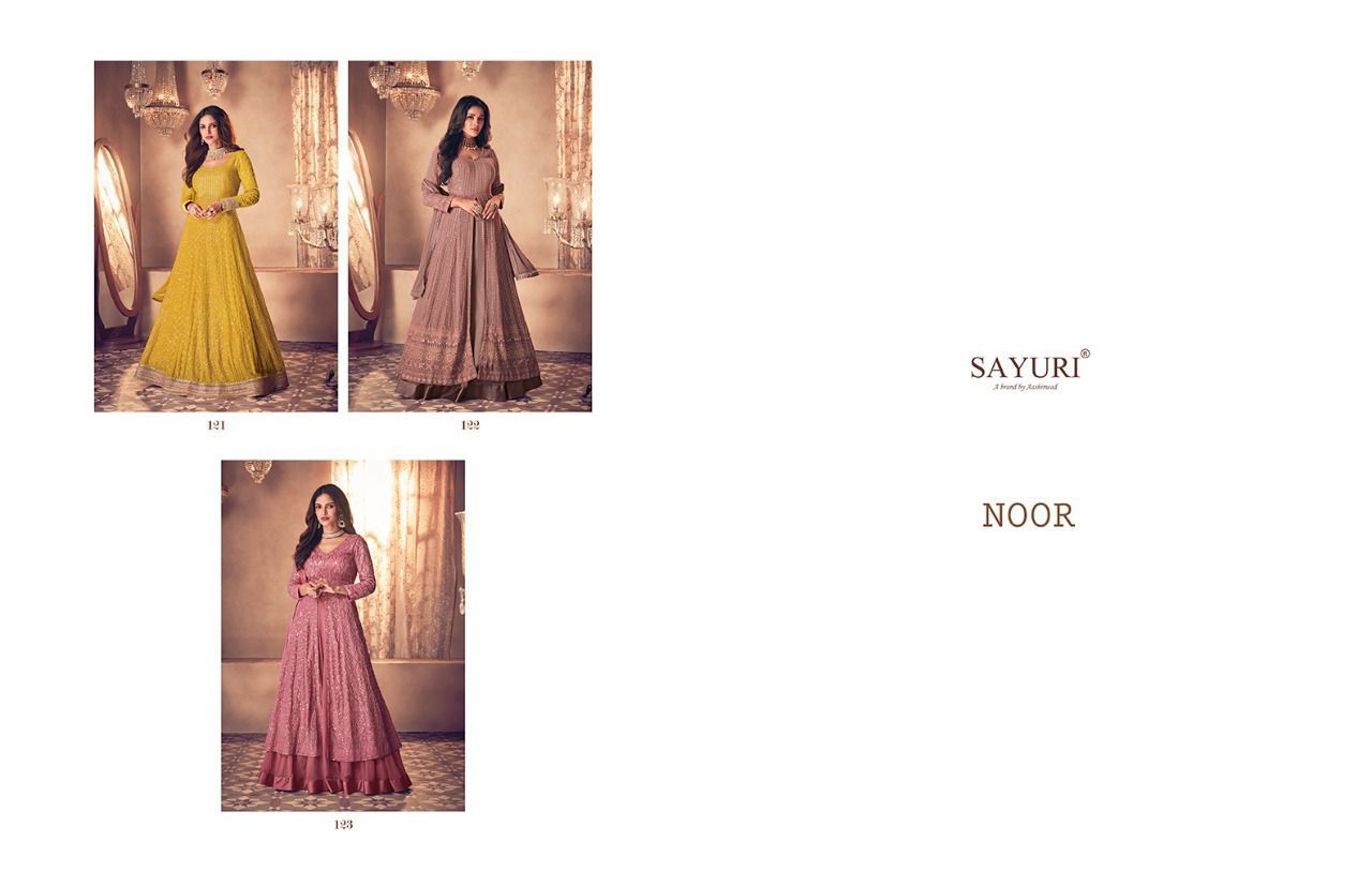 Noor Sayuri Georgette Readymade Anarkali Suits