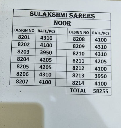 Noor Sulkashmi Soft Sarees