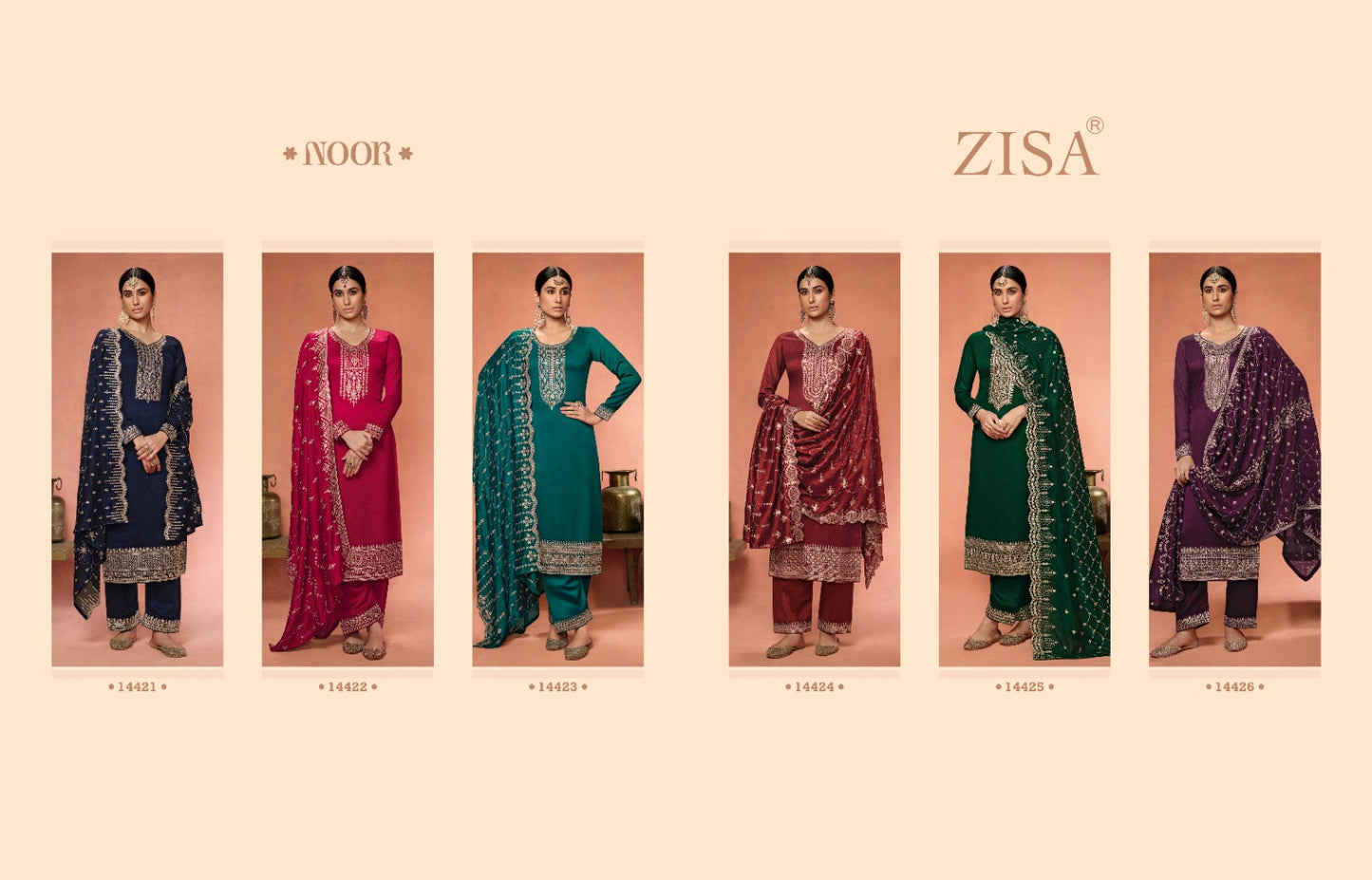 Noor Zisa Georgette Pant Style Suits