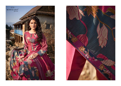 Noori Mumtaz Arts Viscose Muslin Pant Style Suits