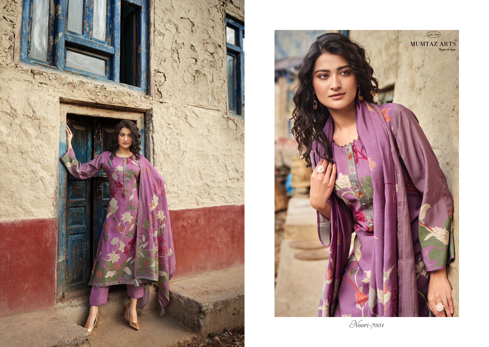 Noori Mumtaz Arts Viscose Muslin Pant Style Suits