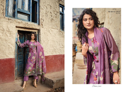 Noori Mumtaz Arts Viscose Muslin Pant Style Suits