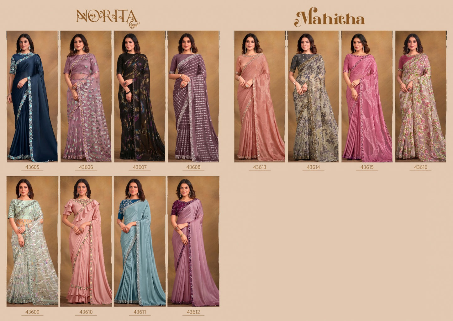 Norita-Mahitha Mahotsav Georgette Sarees