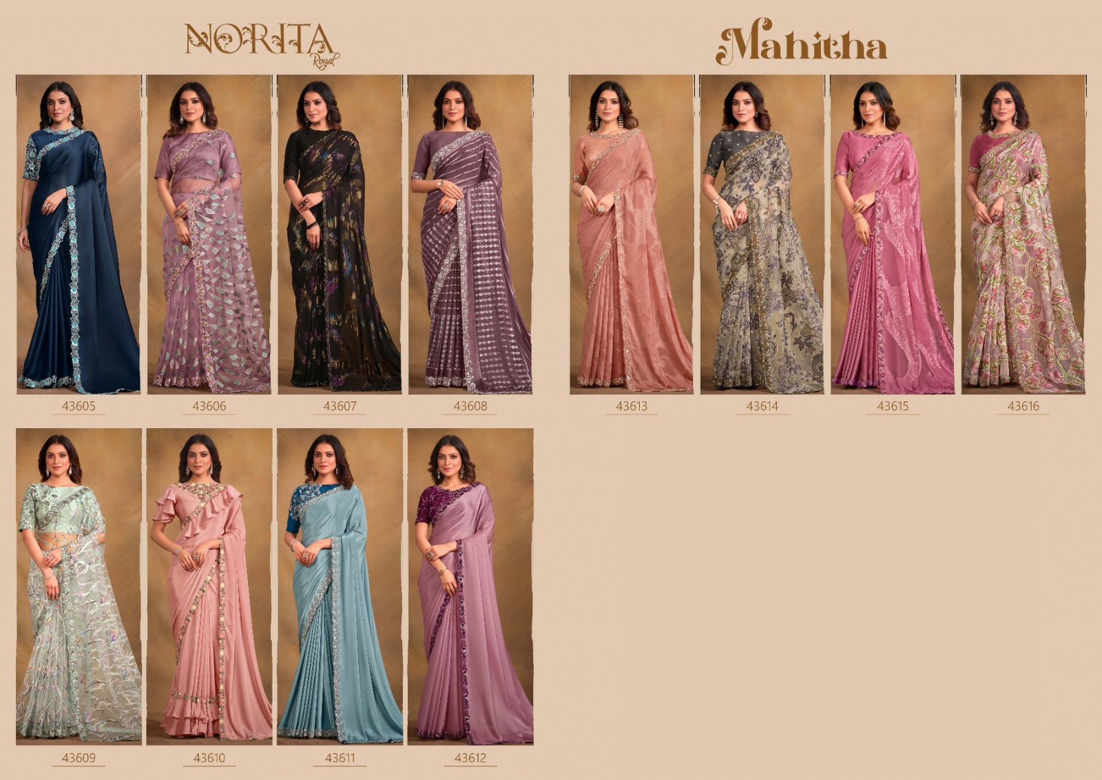 Norita-Mahitha Mahotsav Georgette Sarees
