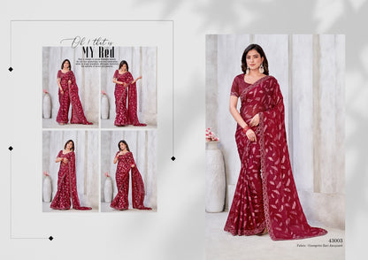 Norita 43000 Series Zaina Mahotsav Georgette Sarees