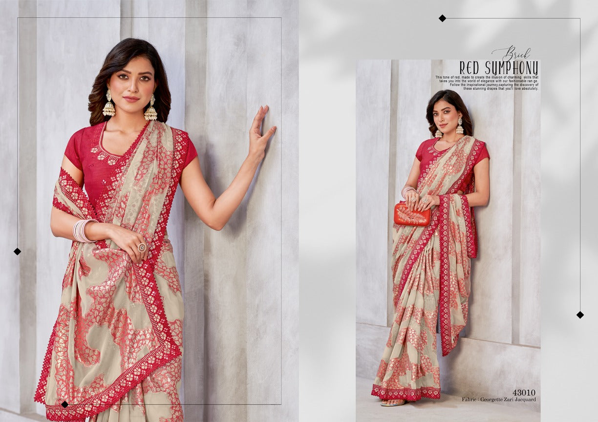 Norita 43000 Series Zaina Mahotsav Georgette Sarees